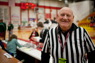 After 41 years, Clair Park considered quitting as the official score keeper for Pekin HS.
 ‘Then I thought, I love the game and the kids and I have the best seat in the house, why should I quit?’ he said.