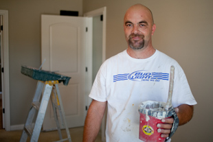 Greg Frazier from Chillicothe is the owner of 1st Choice Custom Painting.  
He changed careers and started painting after moving here from Pike County, IL about 8 years ago.