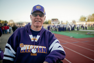 Jerry Cremer of Macomb, IL has been a season ticket holder for the Western Illinois Leathernecks football for at least 15 years.