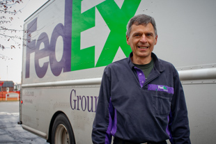 Doug Newton has been a driver for FedEx for more than 10 years. He said it was a great job, but he had to leave.