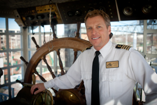 Captain Alex Grieves is the owner of the Spirit of Peoria, one of the few authentic paddlewheel-driven boats that offers overnight trips. He said he has enjoyed his 19 years operating the Peoria attraction, 'it's different everyday'.