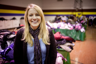 Brandy Wright only had one coat growing up, ‘I’d never heard of Coats for Kids until I started working here at Salvation Army’.  Now she heads up the annual drive and giveaway ‘it’s my favorite program’ she said.
