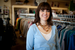 Tracy Wann is the owner of Wannabe’s upscale resale shop; she says that the industry has changed a lot since she opened
 in 2008. ‘People are looking to save money and recycling is important to them’ she said, ‘it’s hip to shop resale’