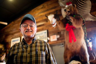 Tony Tsounakas is the General Manager for Midway Bar-B-Q in Katy TX. 
The restaurant is full of animal mounts killed by the owner Herman Meyer.