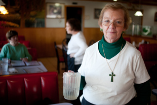 Nancy Hawkins has worked at Chestnut Inn Family Restaurant in Henry since 1999. 
She likes all the customers, from the local regulars, to those traveling Illinois Route 29 who stop for a meal.