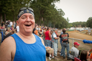Dewayne Short a Navy veteran and musician was part of the crowd watching The Grand National Championship TT races 
in world famous Peoria Race Park, a.k.a. ‘Thunder Valley’.  
He’s been coming for more than 25 years, ‘makes my blood pump’ he said.