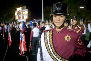 Paul Lee plays clarinet in the Dunlap High School marching band. 
He likes the band because it is all exciting, the marching, the competition, and the football games.
